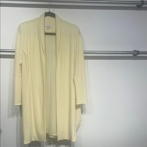 Sympli Lemon chiffon lantern car coat